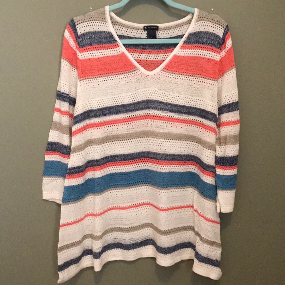 Striped Knit Summer Sweater